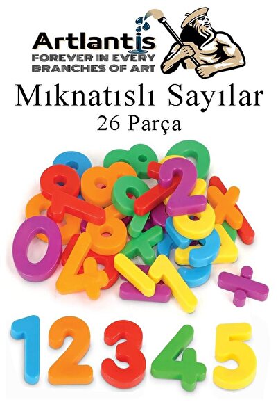 Artlantis Mıknatıslı Sayılar 26 Parça 1 Paket Bubu Manyetik Sayılar Okul Öncesi Eğitim Harfleri Öğrenme