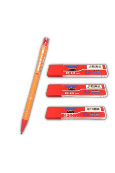 Mikro 2.0 mm Thick Tip Versatil Pen 1 Piece and 2.0 mm Thick Tip Red 3 Pieces