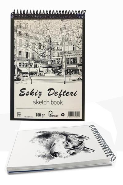Artlantis Eskiz Defteri A4 50 Yaprak 100 gr 1 Adet 60 Renk Çift Taraflı Marker Kalem 60 Adet Touch Çift Uçlu