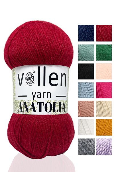 vollen yarn Anatolia Hand Knitting Lanyard - Cardigan, Sweater and Booties Blanket Lanyard