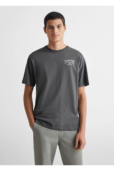 Mango Teen Μήνυμα T-Shirt