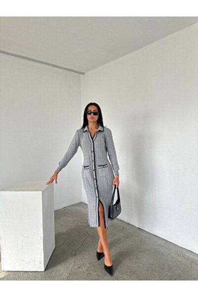 sportiness Φόρεμα με γιακά πόλο με τσέπες με κουμπιά