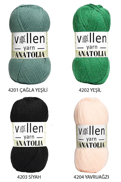 vollen yarn Anatolia Hand Knitting Lanyard - Cardigan, Sweater and Booties Blanket Lanyard