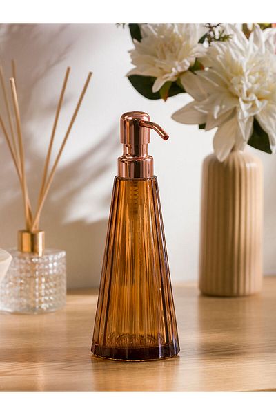 LC Waikiki Διανομέας υγρού σαπουνιού LCW HOME Brown Glass