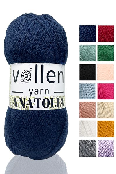 vollen yarn Anatolia Hand Knitting Yarn - Κουβέρτα ζακέτα, πουλόβερ και μποτάκια