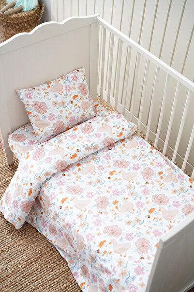 Petille غطاء لحاف للأطفال 100×150 - بطة مزهرة