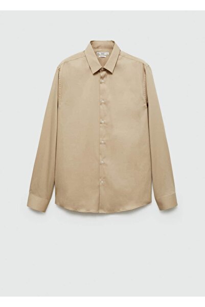 MANGO Man Paçaya doğru daralan kesimli çizgili pantolon