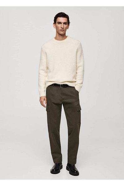 MANGO Man Straight Cut Cargo Pants