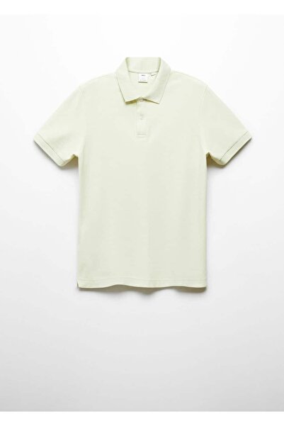MANGO Man %100 pamuklu pike polo