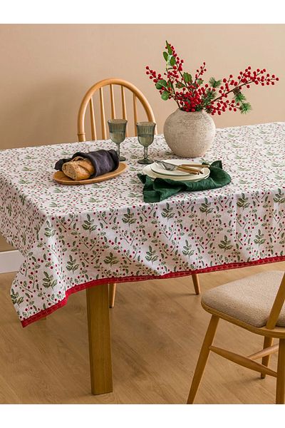 LC Waikiki Home Mixed Christmas Themed Tablecloth 150X220 cm