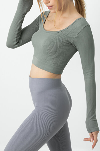 Doremi Безшовний бюстгальтер без бретелей з довгими рукавами та шнурівкою