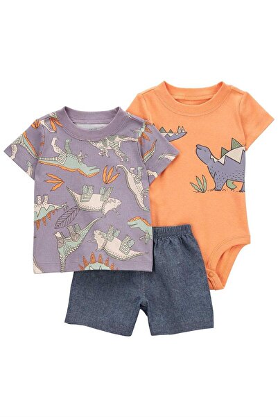 Carter's طقم علوي وسفلي للأطفال الأولاد مكون من 3 قطع