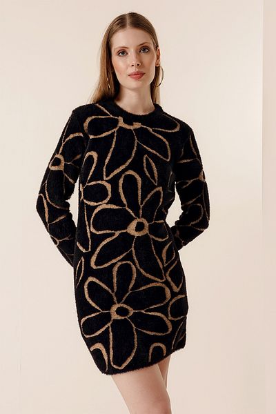 Vaveyla Soft Texture Women's Knitwear Dress