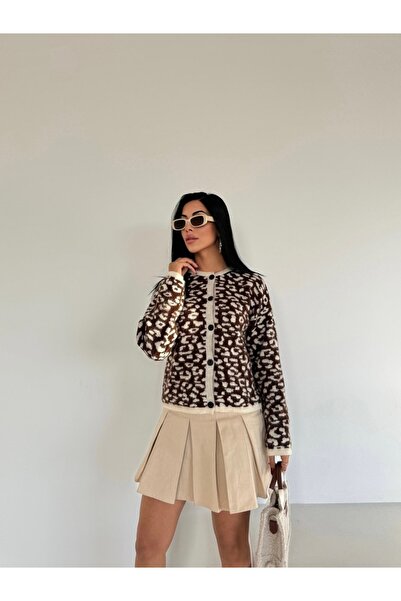 sportiness Leopard dezen Kardigan sa dugmićima
