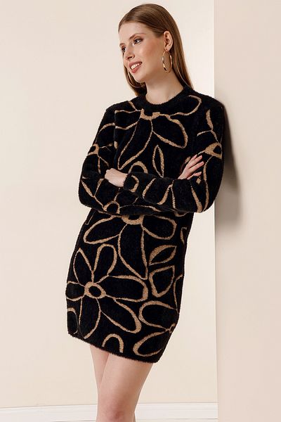 Vaveyla Soft Texture Women's Knitwear Dress