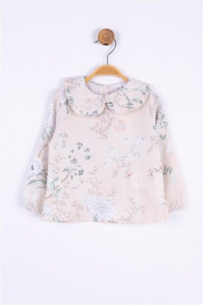 nk kids بلوزة يابانية بياقة طفلة