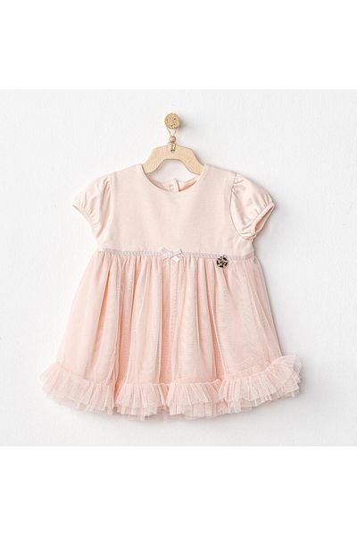 andywawa Baby Girl Straight Cut Dress - Colorful with Booties, AC24592