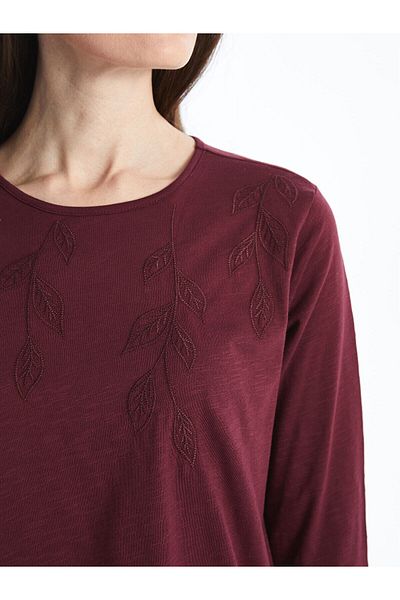 LC Waikiki LCW Crew Neck Embroidered Women's Blouse