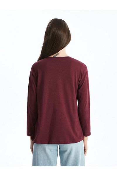 LC Waikiki LCW Crew Neck Embroidered Women's Blouse