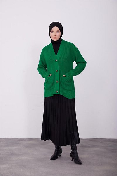 Armine Benetton Green Cardigan - Μοντέλο 23kd8315