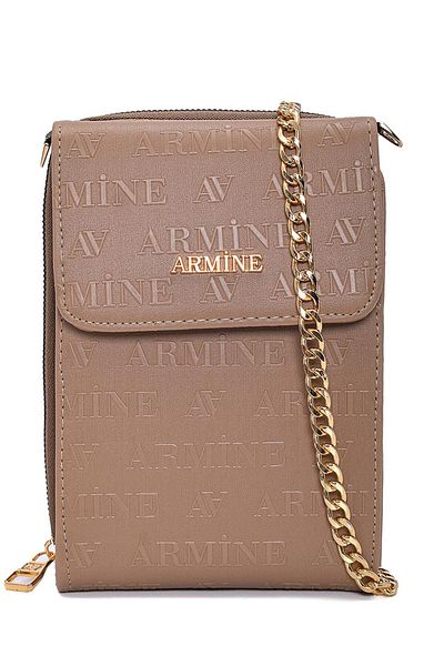 Armine Strap Chain Hand Bag Mink 23Yd7266-1