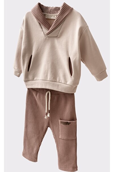 bombe Σετ 2 βαμβακερών λιλά - Baby Kids Trend Fashion Bottom Top Set