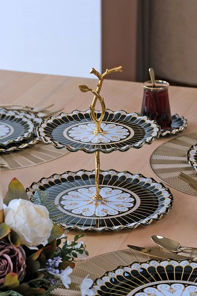 Glore Renoir Gold Gilt Glass Cookie Holder