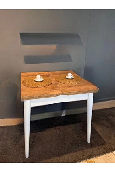 OnurEvimde Mutfak Masası Katlanır Açılır Masa Büyüyen Masa 75x80 cm