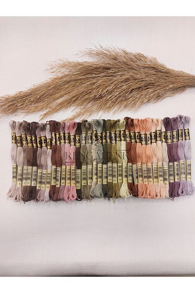 Dmc Muline Natural - Soft Colors with 35 Colors