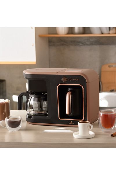 Karaca 5/1 Emberde Milk Turkish Coffee and Beverage Filter Coffee and Tea Brewing Machine