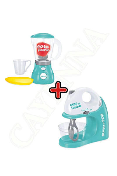 cayenna Işıklı Aksesuarlı Gerçekçi Hareketli Blender ve Mikser Mavi