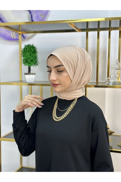 erasra class Imported Fabric Snap Fastener Ready Shawl Used in Two Sleeves Beige Color