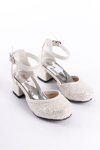KATEYLER Pantofi cu toc pentru fete Sedef Glass Broken