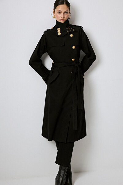 Touché Privé GOLD AKSESUARLI GABARDİN TRENÇKOT