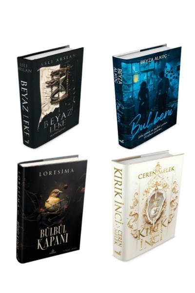 İndigo Kitap Kırık İnci, Beyaz Leke, Bul Beni ve Bülbül Kapanı Ciltli 4 Kitap...