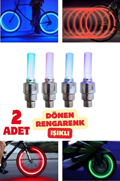 Vekorr 2 Adet Dönen Rengarenk Rgb Sibop Işık Led Işıklı Bisiklet Araba Motor ...