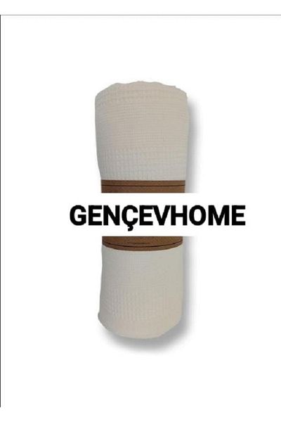 GENÇEV HOME COLLECTİONS Ecru Greens King Size Pique