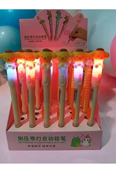 nihonwosekai 1 ADET Sanrio Işıklı Purin Pompompurin Anime 07 Uçlu Kalem