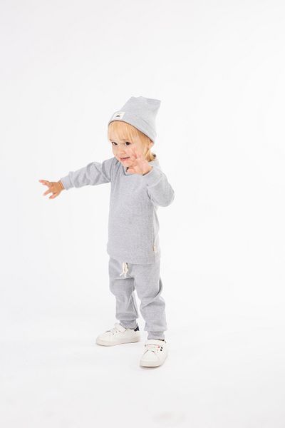 BABYSİ KİDS CLUB Corded Cotton Beret 3 Piece Set Baby and Children's Clothing