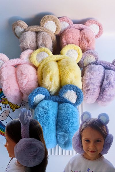 Nisankids Plush Headset with Foldable Headphones