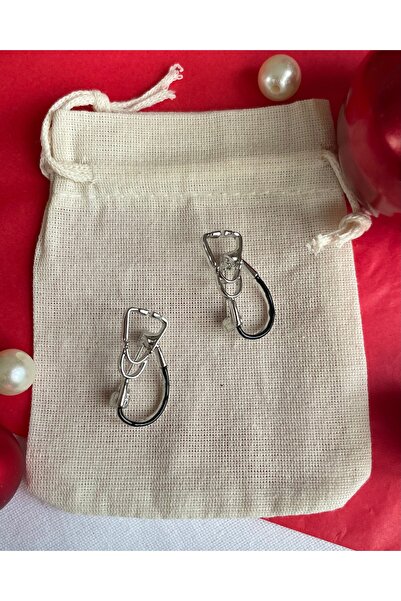 karışık kaset Doktor-hemşire Siyah Mineli Steteskop Broş ( 4 Cm)