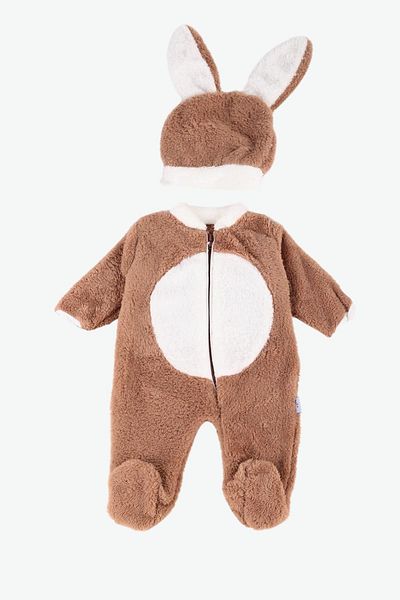 Minytrendy Newborn Plush Romper - Baby Girl, Welsoft Soft Fleece Winter Jumpsuit