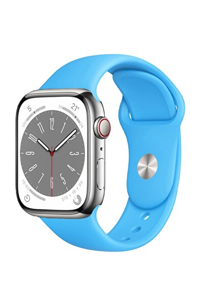 PSGT Apple Watch Uyumlu Seri: 1/2/3/4/5/6/se/7/8/9 (38-40-41MM) Ve Seri 10-11 (42MM) Silikon Kordon A++