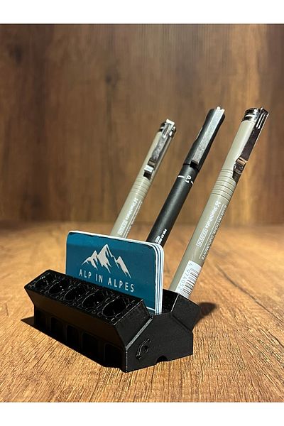 Alp in Alpes V10 Motor Pen Holder and Business Card Holder