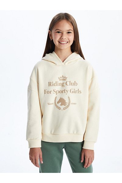 LC Waikiki Lcwk Hooded Girl's Thick Sweatshirt