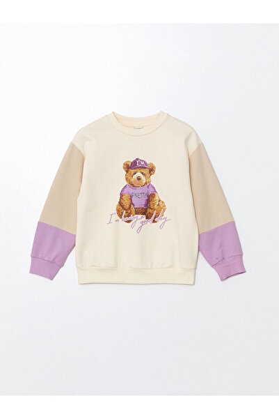 LC Waikiki Lw - Crew Neck Girl's Thick Sweatshirt