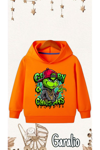 Garalio Anime Printed Hooded Children's Sweatshirt