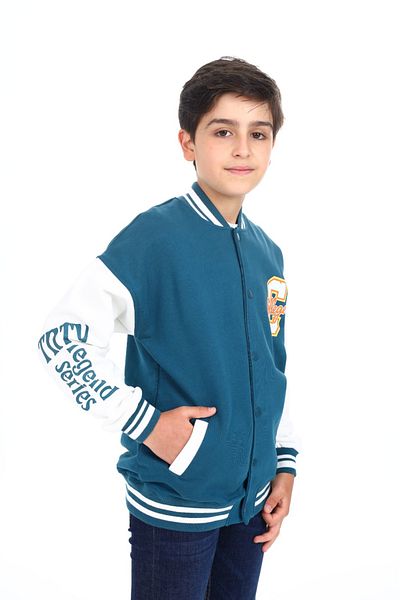 Toontoy Boy's Printed College Cardigan