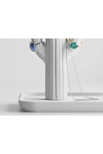 3D Cactus Themed Jewelry Stand - Ring and Necklace Stand