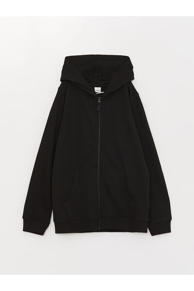 LC Waikiki Ženska dukserica sa kapuljačom sa patentnim zatvaračem dugih rukava